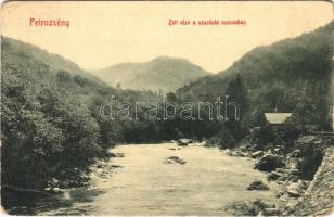 1915 Petrozsény, Petrosani; Zsil vize a Szurduk-szorosban. W. L. 1696. / Pasul Surduc, Jiu riverside  (EB)