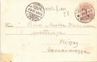 1898 Temesvár, Timisoara; Józsefvárosi zárda / Kloster (Josefstadt) / nunnery (r)