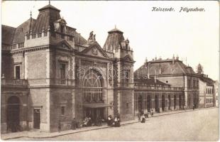 Kolozsvár, Cluj; Pályaudvar, vasútállomás. Keszey Albert kiadása / railway station (EK)