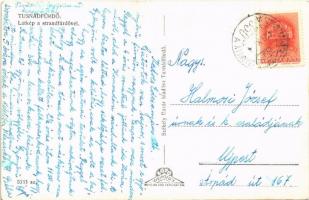 1942 Tusnádfürdő, Baile Tusnad; strand / beach, bath + "SEPSISZENTGYÖRGY - MAROSVÁSÁRHELY 350 A...