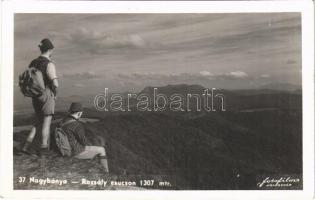 1941 Nagybánya, Baia Mare; turisták a Rozsály csúcson, hegymászók / Varful Ignis / mountain peak, hikers, tourists