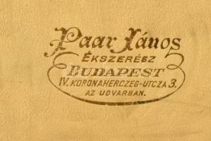 XX. sz eleje: Paar János 12 személyes ezüst (Ag) evőeszköz készlet. 65 darabos. Mesterjegyes, jelzet...