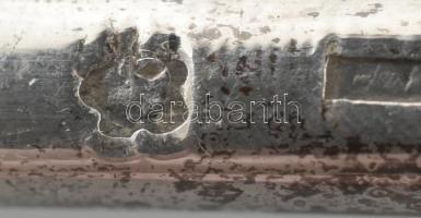 XX. sz eleje: Paar János 12 személyes ezüst (Ag) evőeszköz készlet. 65 darabos. Mesterjegyes, jelzet...