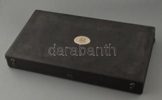 XX. sz eleje: Paar János 12 személyes ezüst (Ag) evőeszköz készlet. 65 darabos. Mesterjegyes, jelzet...