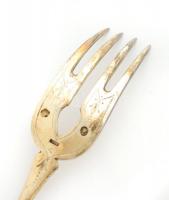 XX. sz eleje: Paar János 12 személyes ezüst (Ag) evőeszköz (kanál, villa) készlet. 24 darabos. Meste...