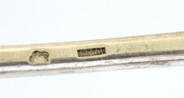 XX. sz eleje: Paar János 12 személyes ezüst (Ag) evőeszköz (kanál, villa) készlet. 24 darabos. Meste...