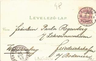 1896 (Vorläufer) Budapest XIV. Városliget, Ezredéves Országos Kiállítás, Történelmi kiállítás palotá...