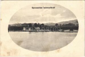 1920 Gyenesdiás, Balatonfürdő, part (EK)