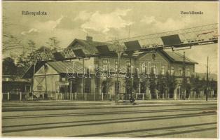 Budapest XV. Rákospalota-Újpest, vasútállomás, gyalogos felüljáró híd