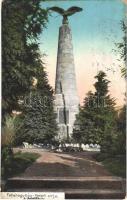 Fehéregyháza, Albesti; Segesvári csata honvéd emlékműve, Petőfi sírja / 1848-49 Heroes monument of the Sighisoara Battle, obelisk (EK)