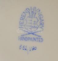 Herendi Viktória mintás cukordoboz, kézzel festett, jelzett, hibátlan, m: 10 cm, d: 10,5 cm