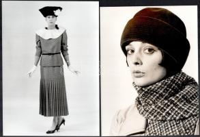 cca 1960-1980 4 db divatfotó, 24×18 cm