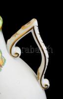 Herendi Viktória mintás kiöntő, kézzel festett, jelzett, apró lepattanással, m: 24,5 cm