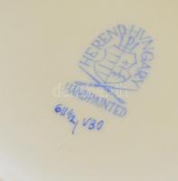 Herendi Viktória mintás kiöntő, kézzel festett, jelzett, apró lepattanással, m: 24,5 cm