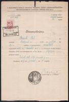 1945-1948 Gyógyszerész számára kiállított 3 db bizonyítvány