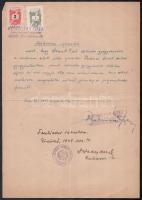 1945-1948 Gyógyszerész számára kiállított 3 db bizonyítvány