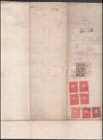 1929 Bp., Astoria Szálló Rt. hall és kávéház átépítésének tervrajza, vászonra kasírozva, 39×31 cm