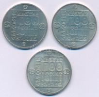 1985. 100Ft alpakka (3xklf) "Természetvédelem - Mocsári Teknős, Vadmacska, Vidra" kapszulá...