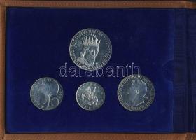 Ausztria 1965. 5Sch Ag, 10Sch Ag, 25Sch Ag, 50Sch Ag "Bécsi Egyetem" szettben, ismertetővel T:PP