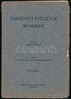 Vári Rezső: Történeti Intézetek Rómában. Adalék a legujabb kor tudománytörténelméjez. Budapest, 1916, MTA. Kiadói papírkötés.