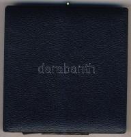 NSZK DN "BLSV" sport témájú, szögletes Ag plakett 92,8g T:1 Eredeti díszdobozban!