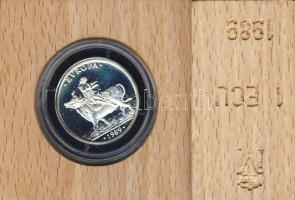 Spanyolország 1989. 1Ecu Ag "Európa" dekoratív díszkiadásban T:PL Tanúsítvánnyal!