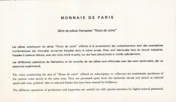 Franciaország 1974. 1c-50Fr 9klf db, szettben, benne Ag T:BU Díszdobozban, tanúsítvánnyal!