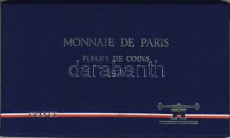 Franciaország 1974. 1c-50Fr 9klf db, szettben, benne Ag T:BU Díszdobozban, tanúsítvánnyal!
