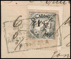 1895 Haas Sándor körmendi divatkereskedő árjegyzék-számlája okmánybélyeggel, hátoldalán rajzos árure...