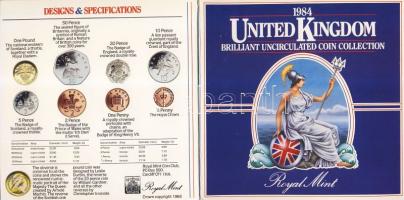 Nagy-Britannia 1984. 1/2p-1Ł 8klf db, szettben T:BU