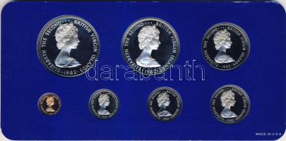 Brit Virgin-szigetek 1982. 1c-5$ 7klf db, szettben, benne 2db Ag T:PP R! Tanúsívánnyal!