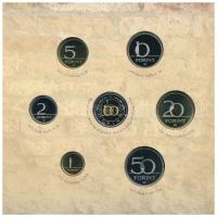 2005. 1Ft-100Ft (7xklf) forgalmi sor szettben + 2005. 10Ft "József Attila" T:PP Adamo FO39