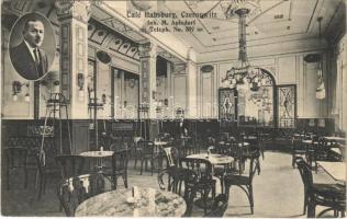 1916 Chernivtsi, Czernowitz, Cernauti, Csernyivci; Café Habsburg interior, Inh. M. Apisdorf