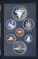 Kanada 1982. 1c-1$ 6klf db + 1$ Ag "Regina", exkluzív szettben T:PP Díszdobozban, tanúsítvánnyal!