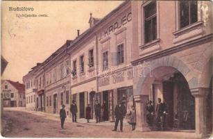 1916 Rudolfovo, Ljubljanska cesta / street, shop of J. Krajec + K.u.K. Reservespital Nagykikinda in Rudolfswerth (Rb)
