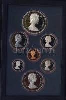 Kanada 1982. 1c-1$ 6klf db + 1$ Ag "Regina", exkluzív szettben T:PP Díszdobozban, tanúsítv...