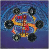 2014. 5Ft-200Ft (6xklf) "Lancea Regis" forgalmi sor szettben, benne ónozott réz Szent Istv...