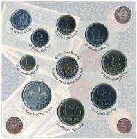 1997. 50f-200Ft (10xklf) forgalmi sor, benne 200Ft Ag "Deák", karton díszcsomagolásban T:B...