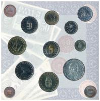 1997. 50f-200Ft (10xklf) forgalmi sor, benne 200Ft Ag "Deák", karton díszcsomagolásban T:B...