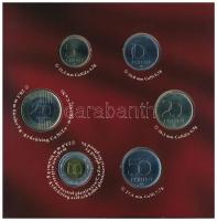 2012. 5Ft-200Ft (6xklf) elsőnapi veret, forgalmi sor dísztokban "Magyarország Alaptörvénye"...