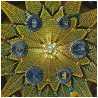 2012. 5Ft-200Ft (6xklf) elsőnapi veret, forgalmi sor dísztokban "Magyarország Alaptörvénye"...