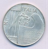 Olaszország 1943. 20L "Mussolini" fantáziaveret T:1-  Italy 1943. 20 Lire "Mussolini&...