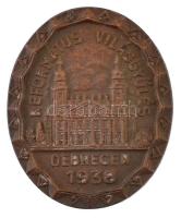 1938. Református Világgyűlés Debrecen 1938 Br gomblyukjelvény (22x18mm) T:2