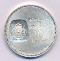 Venezuela 1973. 10B Ag T:1- kis patina Venezuela 1973. 10 Bolivares Ag C:AU small patina Krause Y#45