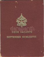 Vatikán 1978. 500L Ag "Sede Vacante" díszkiadásban T:1-/2