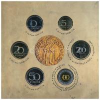 2012. 5Ft-200Ft (6xklf) elsőnapi veret, "Az első magyar aranyforint" forgalmi sor dísztokb...