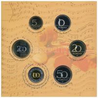 2009. 5Ft-200Ft "Haydn" (6xklf) forgalmi érme sor + "Joseph Haydn" Ag emlékérem ...