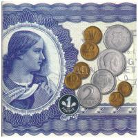 2006. 1Ft-100Ft (7xklf) forgalmi sor szettben + 1946. 1Ft Ag "Hatvanéves a Forint" utánver...