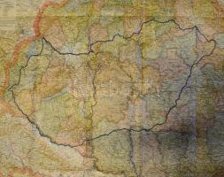 1921 Magyarország közigazgatási térképe, 1:90.000, tervezte és rajzolta: Kogutowicz Manó, Bp., Magya...