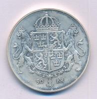 Svédország 1976. 50K Ag "XVI. Károly Gusztáv és Szilvia esküvője" T:1-
Sweden 1976. 50 Kr...